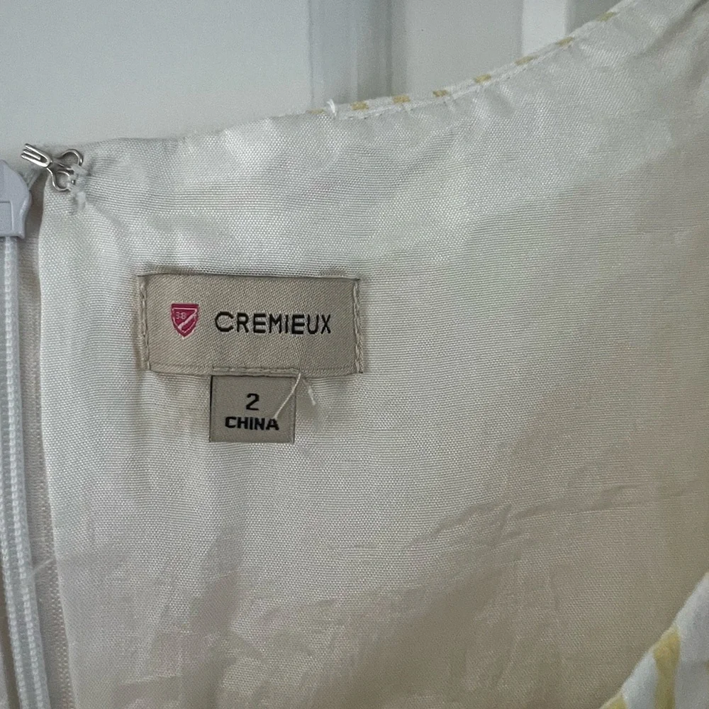 Daniel Cremieux Cream Textured Midi Dress - Picture 4 of 4
